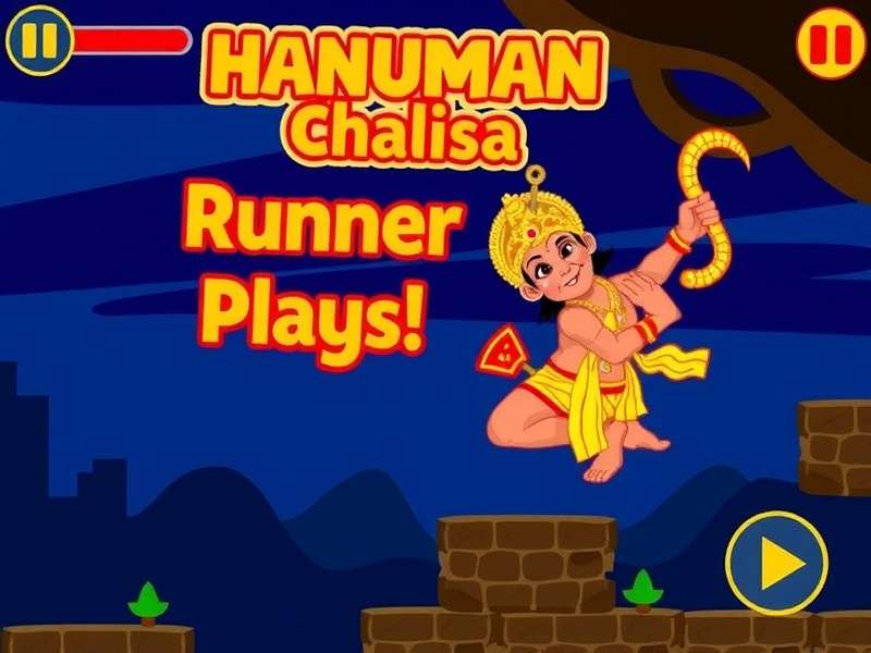 Hanuman Chalisa Runner Game Screenshot